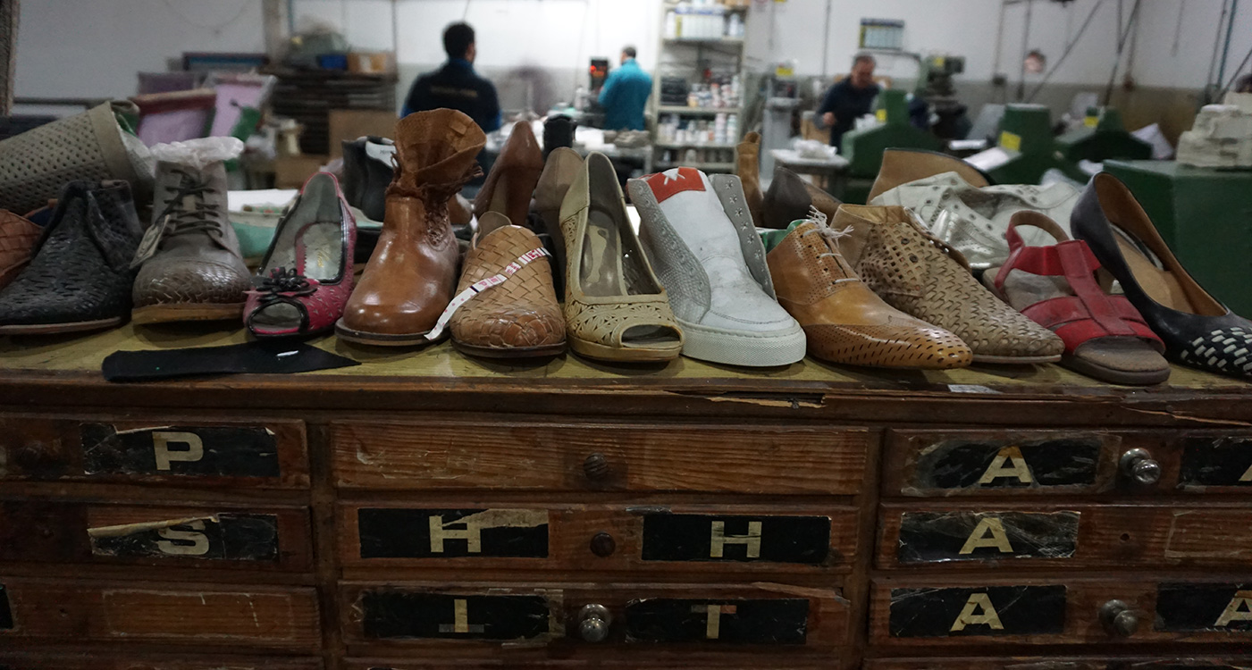Apoio ao fabrico de calçado